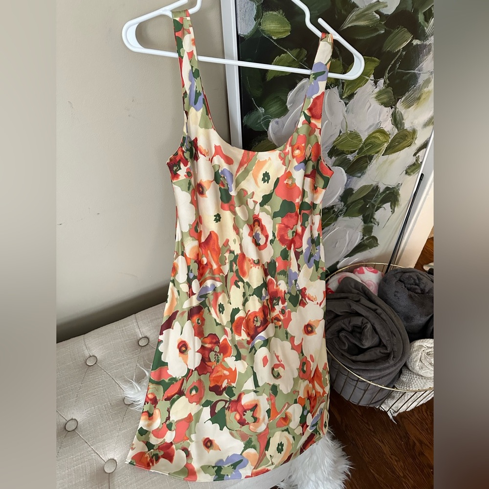 Abercrombie Satin Slip Mini Dress- sz S